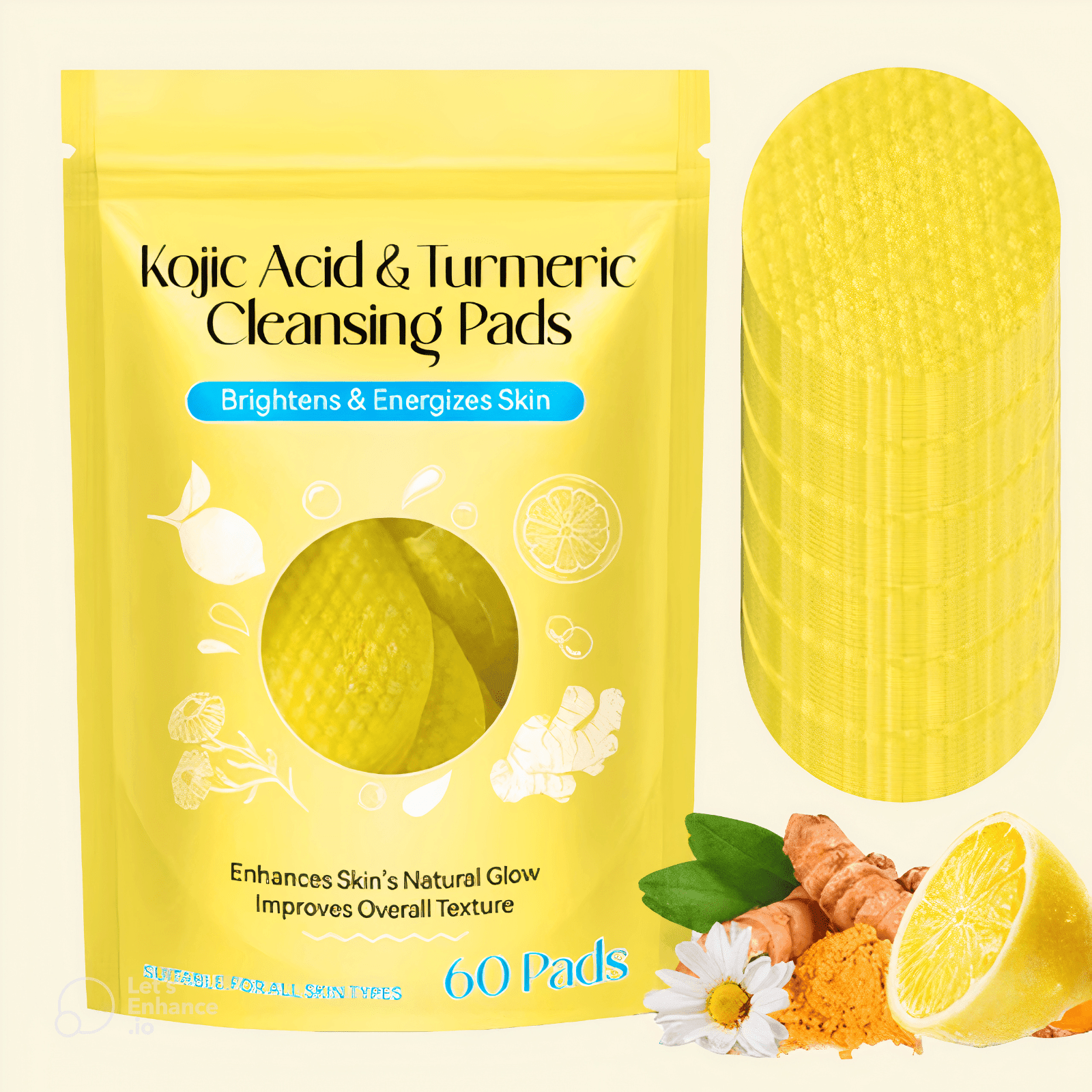 Pads Nettoyants  Acide Kojique & Curcuma