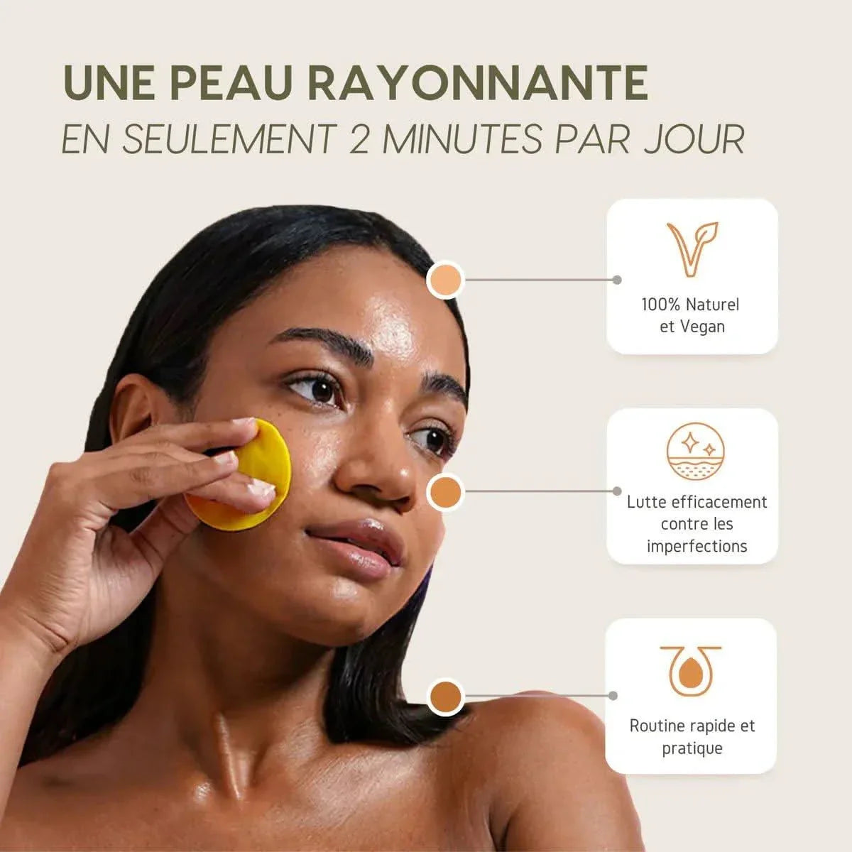 Pads Nettoyants  Acide Kojique & Curcuma